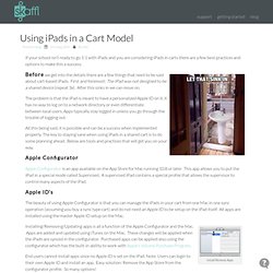 Using iPads in a Cart Model - Apple Configurator