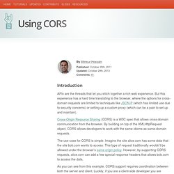 Using CORS