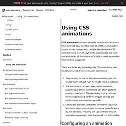 Using CSS animations