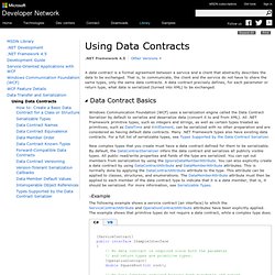 Using Data Contracts