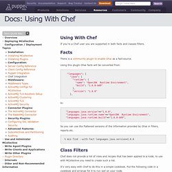 Using With Chef