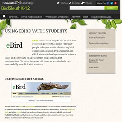 Using eBird with Students