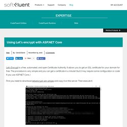 Using Let’s encrypt with ASP.NET Core