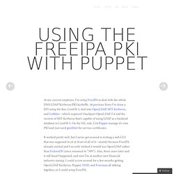 Using the FreeIPA PKI with Puppet
