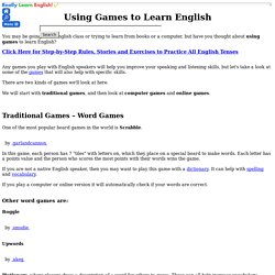 Using Games to Learn English