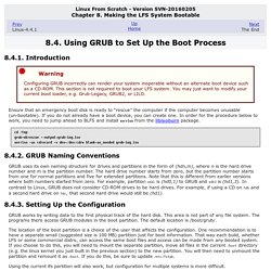 8.4. Using GRUB to Set Up the Boot Process