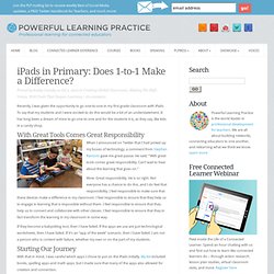 Using iPads in the Primary Grades