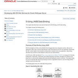 5 Using JAXB Data Binding (12c Release 1 (12.1.2))