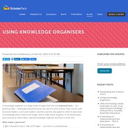 Using knowledge organisers