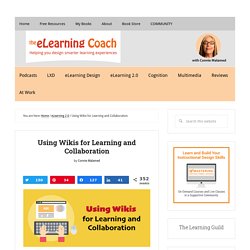 Using Wikis for Learning and Collaboration