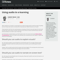 Tip 39: Using Audio in E-learning