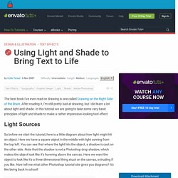 Using Light and Shade to Bring Text to Life