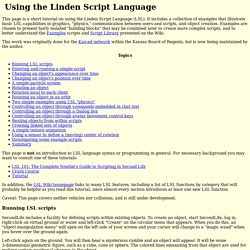 Using the Linden Script Language (LSL)