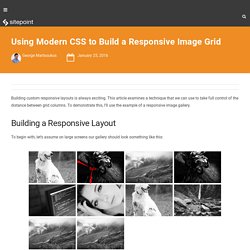Using Modern CSS to Build a Responsive Image Grid