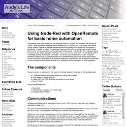 Using Node-Red with OpenRemote for basic home automation « Andy's Life