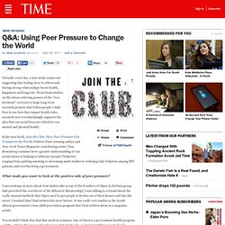 Mind Reading: Using Peer Pressure to Change the World