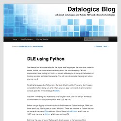 DLE using Python
