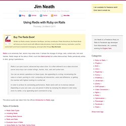 Using Redis with Ruby on Rails