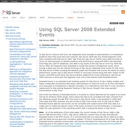 Using SQL Server 2008 Extended Events