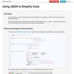 Using JSON to Simplify Code