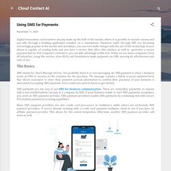 Using SMS for Payments