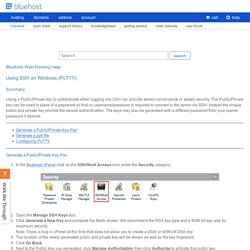 Using SSH on Windows (PuTTY)