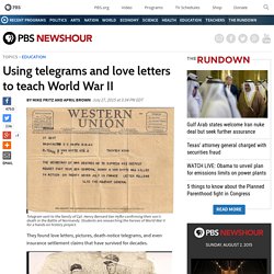 Using telegrams and love letters to teach World War II
