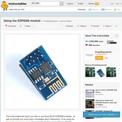 Using the ESP8266 module