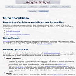 Using the GeoSatSignal program