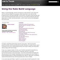 Using the Rake Build Language