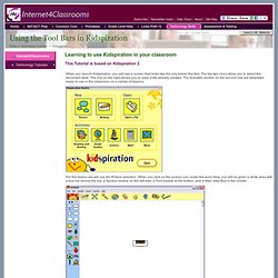 Using the Tool Bars in Kidspiration 2