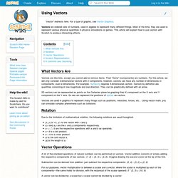 Using Vectors - Scratch Wiki