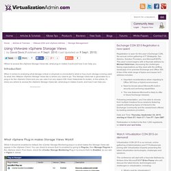 Using VMware vSphere Storage Views