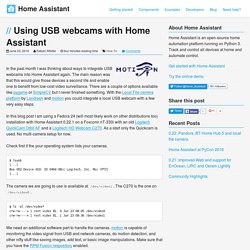 Using USB webcams with Home Assistant - Home Assistant
