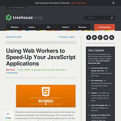 Using Web Workers to Speed-Up Your JavaScript Applications