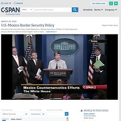 U.S.-Mexico Border Security Policy