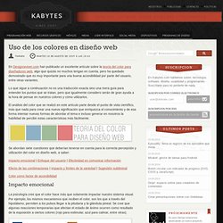Uso de los colores en diseño web