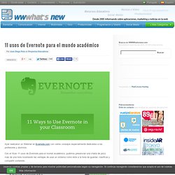 11 usos de Evernote para el mundo académico