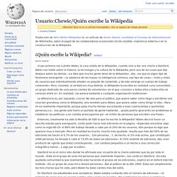 Usuario:Chewie/Quién escribe la Wikipedia