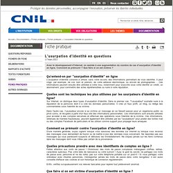 Quelques définitions données par la CNIL
