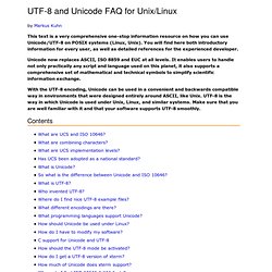 UTF-8 and Unicode FAQ