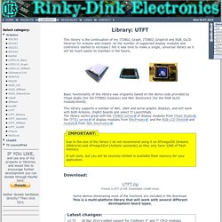UTFT - Rinky-Dink Electronics