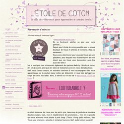 Sites utiles de couture - Le site pour apprendre à coudre seul(e)! !
