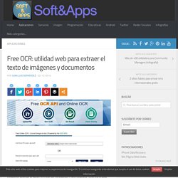 Free OCR: utilidad web para extraer el texto de imágenes y documentos