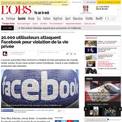 20.000 utilisateurs attaquent Facebook pour violation de la vie privée