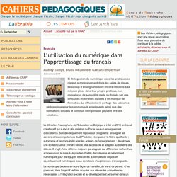 L’utilisation du numérique dans l’apprentissage du français