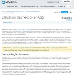 Utilisation des flexbox en CSS