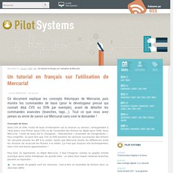 Un tutorial en français sur l'utilisation de Mercurial — Le blog des développeurs de Pilot Systems