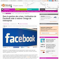 Dans la gestion des crises, l'utilisation de Facebook aide à redorer l'image de l'entreprise