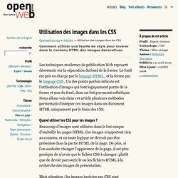 Utilisation des images dans les CSS